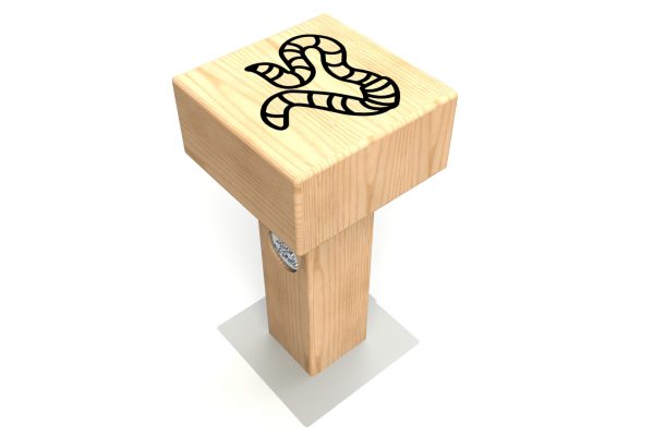 Worm Button Stool