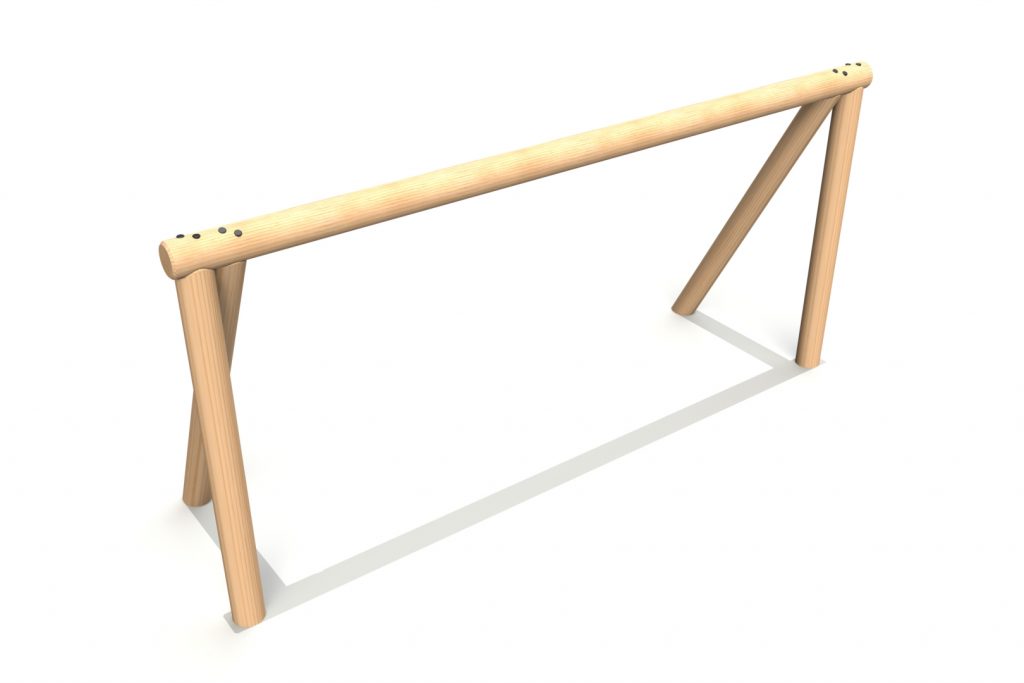 Timber Multi Activity Goal with Kick Panels A E Evans