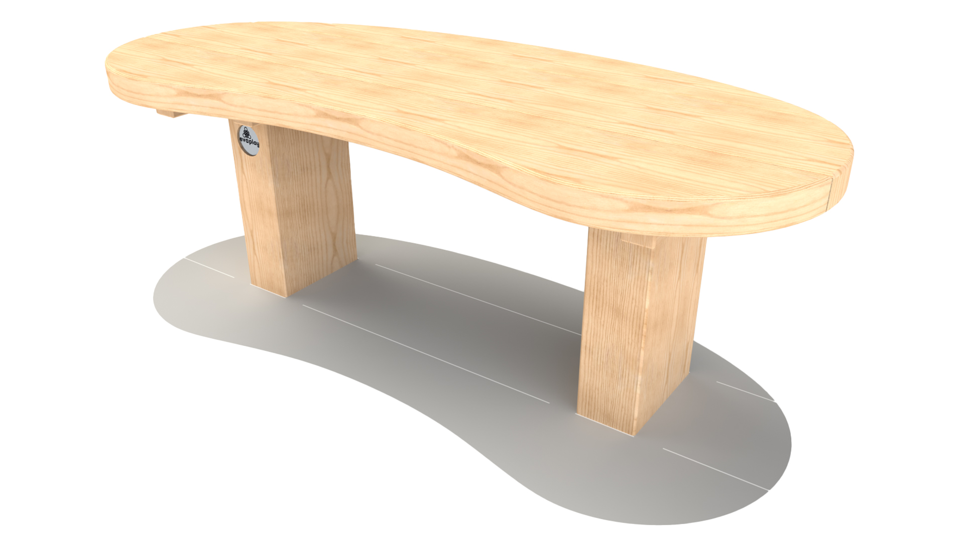 1.2m Early Years Curvy Bench - A E Evans