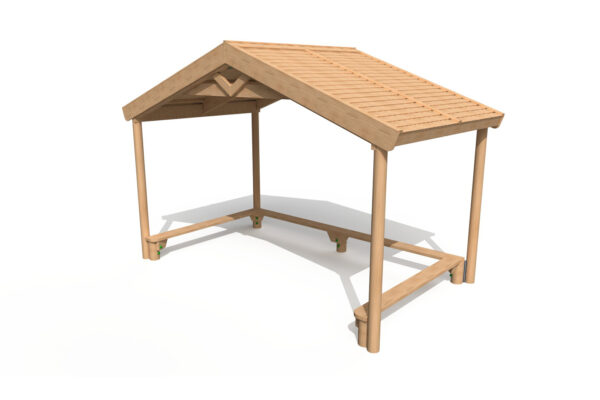 2.4m Apex Shelter Shiplap Roof
