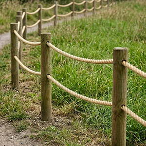 Post and Rope Fencing