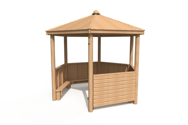 3m Hex Shelter Shiplap Roof