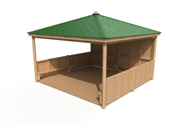 4m Square Shelter Felt Roof