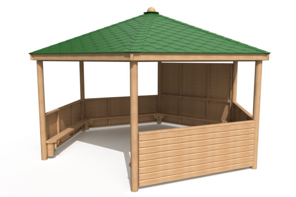 5m Hex Shelter Felt Roof
