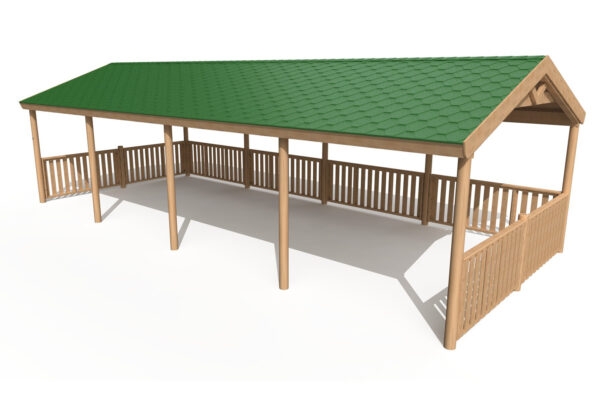 9.6m Apex Shelter Felt Roof
