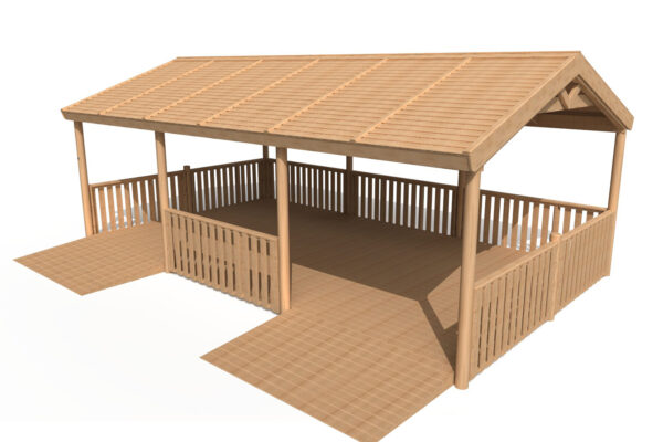 Bespoke Apex Shelter Shiplap Roof