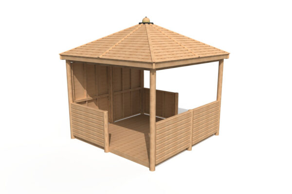 Bespoke Square Shelter Shiplap Roof